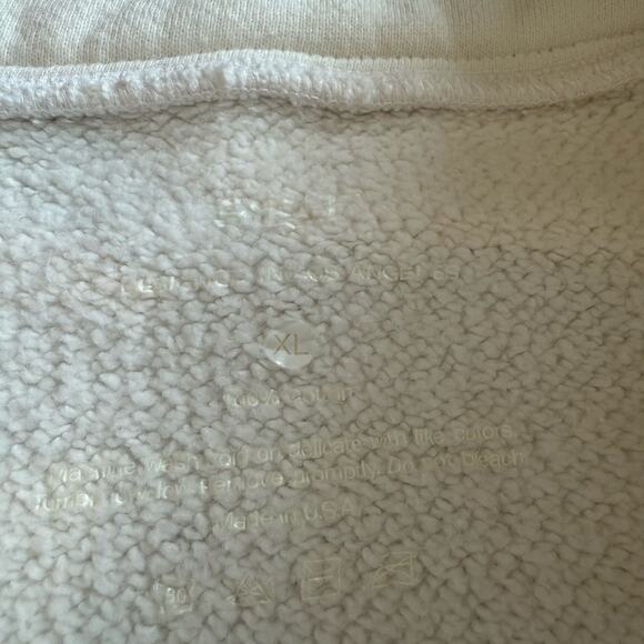 Set Active Women's Half Zip Pullover White Size XL Comfy Cotton Spring Pocket - Picture 8 of 8